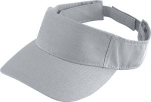 Augusta Sportswear 6225 - Sport Twill Visor Silver Grey