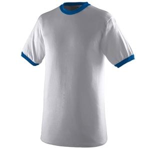 Augusta Sportswear 710 - Ringer T Shirt Athletic Heather/Royal