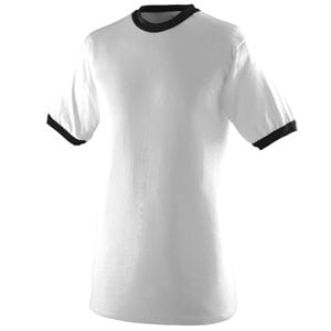 Augusta Sportswear 710 - Ringer T Shirt Blanco / Negro