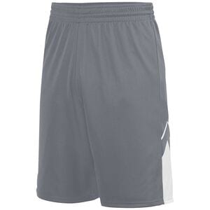 Augusta Sportswear 1169 - Youth Alley Oop Reversible Short Graphite/White