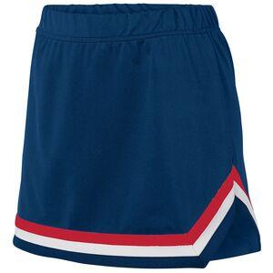 Augusta Sportswear 9145 - Ladies Pike Skirt Navy/Red/White
