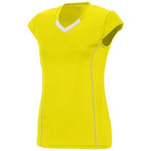 Augusta Sportswear 1218 - Ladies Blash Jersey Power Yellow/ White