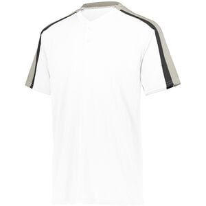 Augusta Sportswear 1557 - Power Plus Jersey 2.0 White/ Silver Grey/ Black
