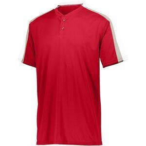 Augusta Sportswear 1557 - Power Plus Jersey 2.0 Red/ White/ Silver Grey