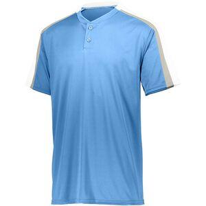 Augusta Sportswear 1557 - Power Plus Jersey 2.0 Columbia Blue/White/Silver Grey