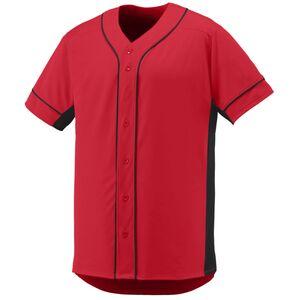 Augusta Sportswear 1660 - Slugger Jersey Rojo / Negro
