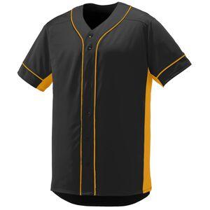 Augusta Sportswear 1660 - Slugger Jersey Black/Gold