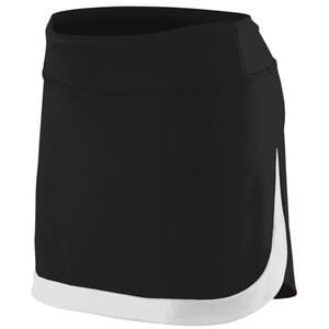 Augusta Sportswear 2410 - Ladies Action Color Block Skort Negro / Blanco
