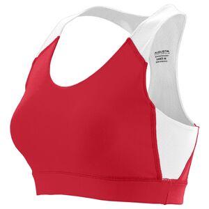 Augusta Sportswear 2417 - Ladies All Sport Sports Bra Red/White