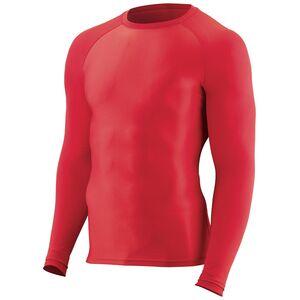 Augusta Sportswear 2605 - Youth Hyperform Compression Long Sleeve Shirt Roja