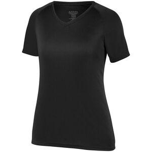 Augusta Sportswear 2792 - Ladies Attain Raglan Sleeve Wicking Tee Negro