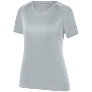 Augusta Sportswear 2792 - Ladies Attain Raglan Sleeve Wicking Tee Plata