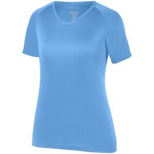 Augusta Sportswear 2793 - Girls Attain Raglan Sleeve Wicking Tee Columbia Blue