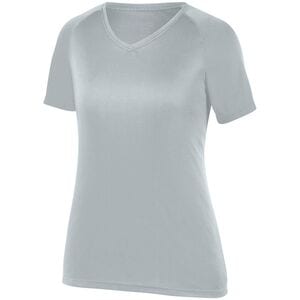 Augusta Sportswear 2793 - Girls Attain Raglan Sleeve Wicking Tee Plata