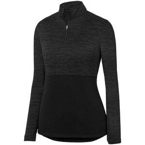 Augusta Sportswear 2909 - Ladies Shadow Tonal Heather 1/4 Zip Pullover Negro
