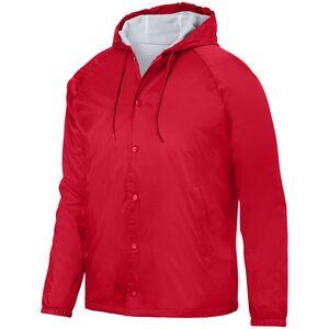 Augusta Sportswear 3102 - Hooded Coach's Jacket Roja
