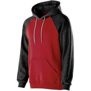 Holloway 229279 - Youth Banner Hoodie Rojo / Negro