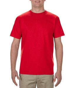 Alstyle AL1701 - Adult 5.5 oz., 100% Soft Spun Cotton T-Shirt Roja