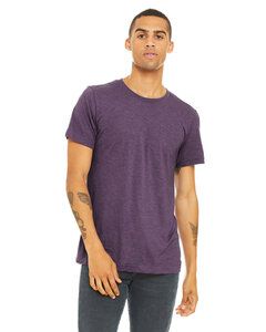 Bella+Canvas B3001CVC - Remera de manga corta CVC Unisex Heather  Heather Team Purple