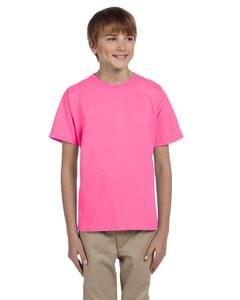 Fruit of the Loom 3931B - Youth 5 oz., 100% Heavy Cotton HD® T-Shirt Neon Pink