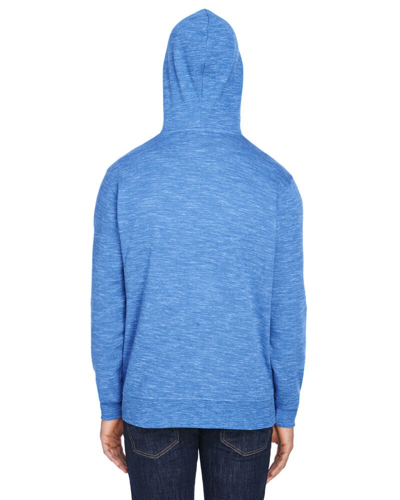 J. America JA8677 - Adult Melange Fleece Pullover Hooded Sweatshirt