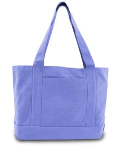 Liberty Bags 8870 - Seaside Cotton Canvas Pigment-Dyed Boat Tote Periwinkle Blue