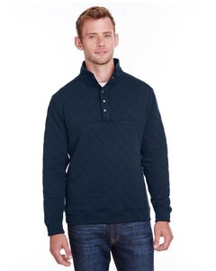 J. America JA8890 - Adult Quilted Snap Pullover Marina