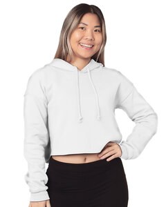 Bayside 7750 - Ladies Cropped Pullover Hooded Sweatshirt Blanca