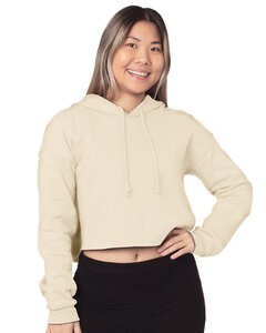Bayside 7750 - Ladies Cropped Pullover Hooded Sweatshirt Crema