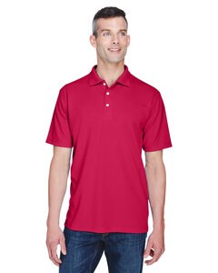 UltraClub 8445 - Men's Cool & Dry Stain-Release Performance Polo Cardinal
