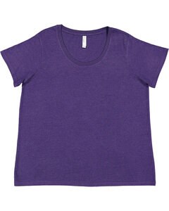 LAT 3816 - Ladies Curvy Fine Jersey T-Shirt Vintage Purple