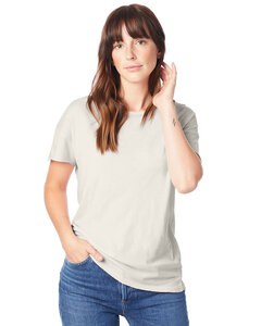 Alternative Apparel 04861C1 - Ladies Rocker Garment-Dyed Distressed T-Shirt Vintage White
