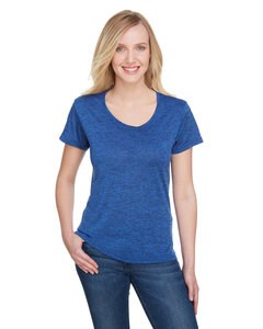 A4 NW3010 - Ladies Tonal Space-Dye T-Shirt Real
