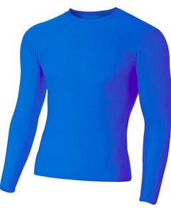 A4 NB3133 - Youth Long Sleeve Compression Crewneck T-Shirt Real
