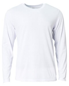 A4 NB3029 - Youth Long Sleeve Softek T-Shirt Blanca