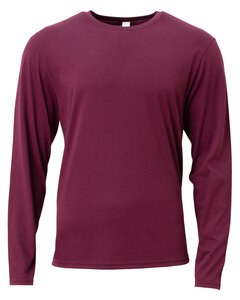 A4 NB3029 - Youth Long Sleeve Softek T-Shirt Granate