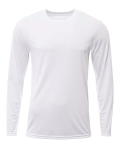 A4 NB3425 - Youth Long Sleeve Sprint T-Shirt Blanca