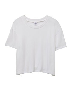 Alternative Apparel 5114BP - Ladies Headliner Cropped T-Shirt Blanca
