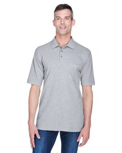 Harriton M200P - Adult 6 oz. Ringspun Cotton Piqué Short-Sleeve Pocket Polo