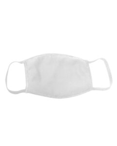 Bayside 1900BY - Adult Cotton Face Mask Made in USA